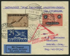 ZULEITUNGSPOST 104 BRIEF, Schweiz: 1931, Ägyptenfahrt, Prachtbrief - Zeppelines