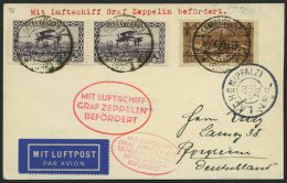 ZULEITUNGSPOST 75 BRIEF, Saargebiet: 1930, Pfalzfahrt, Prachtkarte - Luft- Und Zeppelinpost