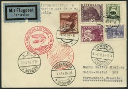 ZULEITUNGSPOST 250 BRIEF, Österreich: 1934, 2. Südamerikafahrt, Prachtkarte - Zeppeline