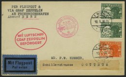 ZULEITUNGSPOST 93Aa BRIEF, Österreich: 1930, Fahrt Nach Bern, Prachtkarte - Luft- Und Zeppelinpost