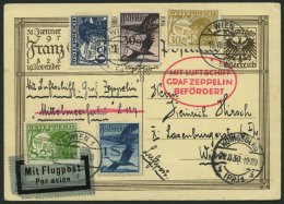 ZULEITUNGSPOST 80 BRIEF, Österreich: 1930, Ostpreußenfahrt, Bis Königsberg, Prachtkarte - Zeppeline