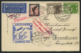 ZULEITUNGSPOST 74 BRIEF, Österreich: 1930, Nordlandfahrt, Prachtkarte - Zeppeline