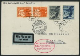 ZULEITUNGSPOST 56 BRIEF, Österreich: 1930, 2. Schweizfahrt, Prachtkarte - Zeppeline