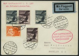 ZULEITUNGSPOST 54 BRIEF, Österreich: 1930, Landungsfahrt Nach Bonn, Prachtkarte - Luft- Und Zeppelinpost