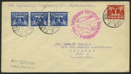 ZULEITUNGSPOST 441 BRIEF, Niederlande: 1936, 10. Nordamerikafahrt, Prachtbrief - Zeppeline
