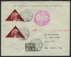 ZULEITUNGSPOST 437 BRIEF, Niederlande: 1936, 8. Nordamerikafahrt, Prachtbrief - Zeppeline