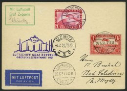 ZULEITUNGSPOST 115 BRIEF, Luxemburg: 1931, Fahrt Nach Oberschlesien, Prachtkarte - Zeppelines