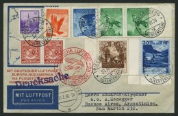 ZULEITUNGSPOST 403 BRIEF, Liechtenstein: 1936, 1. Südamerikafahrt, Drucksache, Prachtbrief - Zeppelines