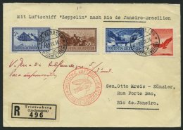 ZULEITUNGSPOST 369 BRIEF, Liechtenstein: 1936, 14 Südamerikafahrt, Einschreibbrief, Pracht - Zeppelines
