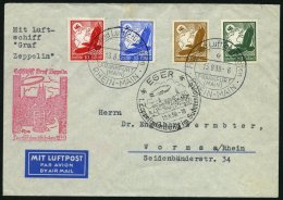 ZEPPELINPOST 462 BRIEF, 1939, Fahrt Nach Eger, Prachtbrief - Zeppeline