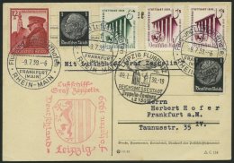 ZEPPELINPOST 457 BRIEF, 1939, Fahrt Nach Leipzig, Prachtkarte - Correo Aéreo & Zeppelin