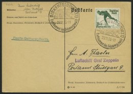 ZEPPELINPOST 330A BRIEF, 1935, 16. Südamerikafahrt, Besatzungspost Zum Luftschiff, Prachtkarte - Luft- Und Zeppelinpost