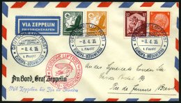 ZEPPELINPOST 290Ab BRIEF, 1935, 1. Südamerikafahrt, Bordpost Mit Stempel D, Prachtbrief - Zeppeline