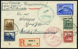ZEPPELINPOST 143B BRIEF, 1932, 2. Südamerikafahrt, Anschlußflug Ab Berlin, Frankiert Mit 2 RM Polarfahrt Und - Zeppeline