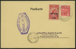 ZEPPELINPOST 130A BRIEF, 1931, 2. Südamerikafahrt, Brasil-Post, Violetter Bestätigungsstempel, Frankiert Mit 2 - Zeppeline
