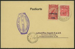 ZEPPELINPOST 130A BRIEF, 1931, 2. Südamerikafahrt, Brasil-Post, Violetter Bestätigungsstempel, Frankiert Mit 2 - Zeppelines