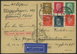 ZEPPELINPOST 45B BRIEF, 1929, Fahrt Nach Zürich-Dübendorf, Bordpost, Für Spanienfahrt Zu Spät Eingel - Airmail & Zeppelin