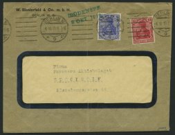ZEPPELINPOST 19K BRIEF, 1919, Luftschiff Bodensee, Sonderfahrt Berlin/Staaken-Stockholm Am 8.10.1919, Postaufgabe Berlin - Luft- Und Zeppelinpost