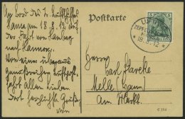 ZEPPELINPOST 6I BRIEF, 1912, Luftschiff Hansa, Fahrt Hamburg-Hannover Vom 18.8.1912, Mit Bordpoststempel In Type I Auf S - Airmail & Zeppelin