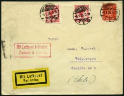 GANZSACHEN PU 111 BRIEF, Privatpost: 1928, 15 Pf. Kant Mit Zusatzfrankatur Auf Luftpostbrief Von HANNOVER Nach Chile, Lu - Otros & Sin Clasificación