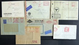 LOTS 1941-45, 17 Verschiedene Belege Mit Roten Freistemplern, Meist Prachterhaltung - Other & Unclassified