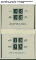 SAMMLUNGEN, LOTS *, **, Ungebrauchte Sammlung Dt. Reich Von 1933-45 Im Falzlosalbum, Ab 1935 Recht Komplett, U.a. Mit Bl - Used Stamps