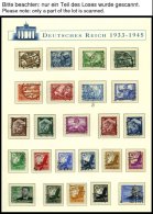 SAMMLUNGEN O, 1932-45, Gestempelte Saubere Sammlung Im Borek Spezialalbum, Bis Auf Mi.Nr. 496-98 Und Bl. 2,3 Und 5 Wohl - Oblitérés