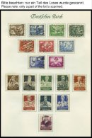 SAMMLUNGEN O,BrfStk,* , 1923-45, Sammlung Dt. Reich Im Alten Borek Album Mit Vielen Guten Mittleren Werten, Sätzen - Used Stamps