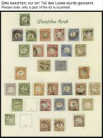 SAMMLUNGEN O,* , 1872-1922, Alter, Meist Gestempelter Sammlungsteil Dt. Reich Auf Borek-Seiten Mit Interessantem Brustsc - Gebraucht