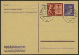 Dt. Reich 863 BRIEF, 1943, 24 Pf. Feldherrenhalle Mit Ersttagsstempeln Auf Ganzsachenkarte, Feinst (kleiner Stempeldurch - Sonstige & Ohne Zuordnung