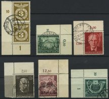 Dt. Reich O , 1943/4, 6 Bogenecken: Mi.Nr. 830, 855/6, 864, 872, 904, Pracht - Sonstige & Ohne Zuordnung