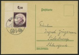 Dt. Reich 810 BRIEF, 1941, 6 Pf. Mozart, Obere Linke Bogenecke Mit Sonderstempel KIEL Auf Prachtkarte - Sonstige & Ohne Zuordnung