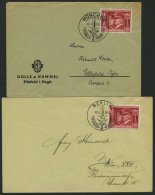 Dt. Reich 763 BRIEF, 1941, 12 Pf. Deutsch-italienische Waffenbrüderschaft, 2 Ersttagsbriefe (Sonderstempel BERLIN U - Sonstige & Ohne Zuordnung
