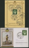 Dt. Reich 762 BRIEF, 1941, 6 Pf. Tag Der Briefmarke, 2 Ersttagskarten (Sonderstempel WESERMÜNDE Und BERLIN), Pracht - Sonstige & Ohne Zuordnung