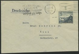 Dt. Reich 731 BRIEF, 1939 4 Pf. Drachenfels, Linke Obere Bogenecke Mit Form-Nr. 1 Auf Orts-Drucksache, Feinst, R! - Sonstige & Ohne Zuordnung