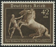 Dt. Reich 699 **, 1939, 42 Pf. Braunes Band, Pracht, Mi. 80.- - Gebraucht