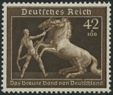 Dt. Reich 699 **, 1939, 42 Pf. Braunes Band, Pracht, Mi. 80.- - Usados