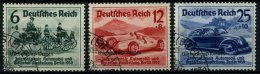 Dt. Reich 695-97 O, 1939, Nürburgring-Rennen, Prachtsatz, Mi. 100.- - Usados