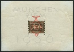 Dt. Reich Bl. 10 *, 1937, Block München-Riem, Einzelmarke Postfrisch, Pracht - Gebraucht