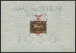 Dt. Reich Bl. 10 **, 1937, Block München-Riem, Pracht, Mi. 190.- - Gebraucht