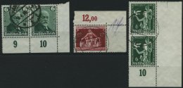 Dt. Reich 604,619,622 O, 1936, 3 Bogenecken, Pracht - Otros & Sin Clasificación