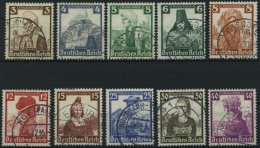 Dt. Reich 588-97 O, 1935, Volkstrachten, Prachtsatz, Mi. 65.- - Sonstige & Ohne Zuordnung