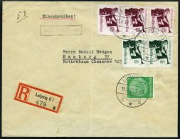 Dt. Reich 584/5 BRIEF, 1935, Welttreffen Der Hitler-Jugend Auf Einschreibbrief, Nebenstempel 20 Rpf. Einschreib-Geb&uuml - Usados