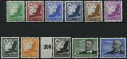 Dt. Reich 529-39x **, 1934, Flugpost, Postfrischer Prachtsatz, Fotoattest Dr. Oechsner, Mi. 800.- - Sonstige & Ohne Zuordnung