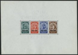 Dt. Reich Bl. 2 **, 1933, Block Nothilfe, Originalgröße, Postfrisch, Ein Brauner Punkt Im Rand Und Unbedeuten - Used Stamps