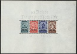 Dt. Reich Bl. 2 **, 1933, Block Nothilfe, Originalgröße, Postfrisch, Gepr. Schlegel (nur 1 Mm Höher Sign - Oblitérés