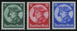 Dt. Reich 479-81 **, 1933, Friedrich Der Große, Prachtsatz, Mi. 320.- - Sonstige & Ohne Zuordnung