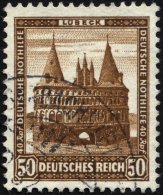 Dt. Reich 462 O, 1931, 50 Pf. Lübeck, Holstentor, Pracht, Mi. 100.- - Usados