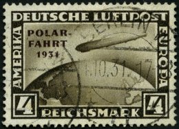 Dt. Reich 458 O, 1931, 4 RM Polarfahrt, Pracht, Mi. 900.- - Gebraucht