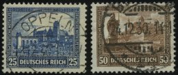 Dt. Reich 452/3 O, 1930, 25 Und 50 Pf. Nothilfe, 2 Prachtwerte, Mi. 140.- - Gebraucht